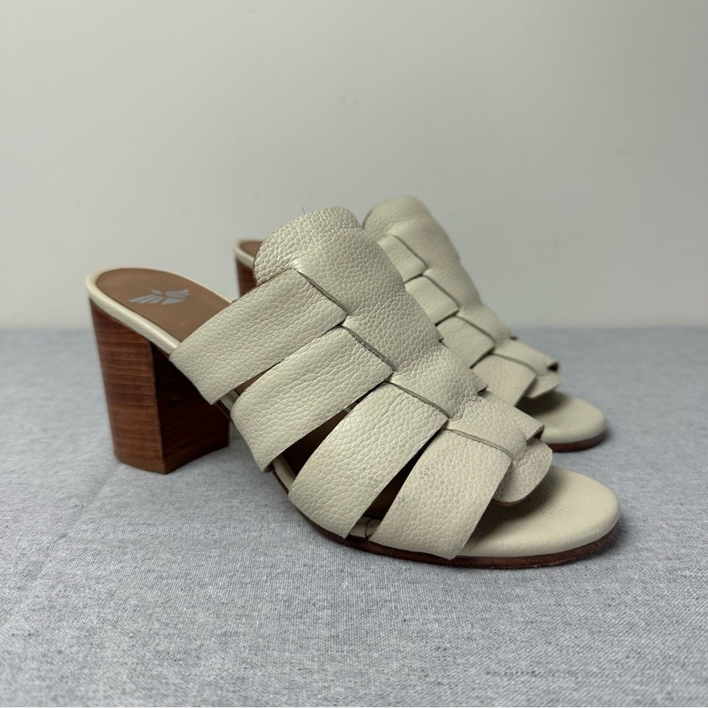 Fortress of Inca Leather Isla Mule Stacked Block Heel Sandals, 38